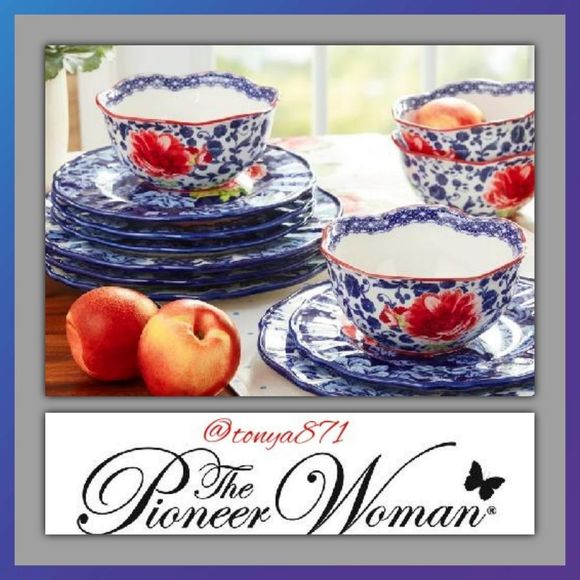 The Pioneer Woman Other - ♥️ New Pioneer Woman Heritage Floral 12-Piece Dinnerware Set